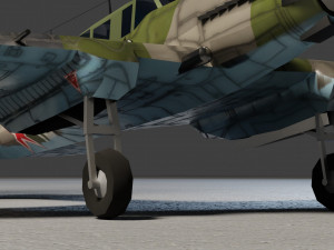 IL-2 Sturmovik lowpoly WW2 attack plane 3D 模型