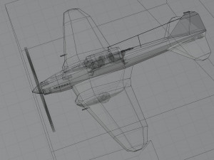 IL-2 Sturmovik lowpoly WW2 attack plane 3D 模型