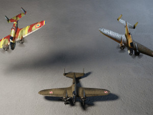 PZL37 Moose lowpoly WW2 bomber 3D 모델
