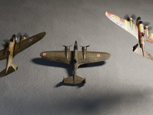 PZL37 Moose lowpoly WW2 bomber 3D 모델