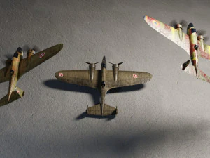 PZL37 Moose lowpoly WW2 bomber 3D Model
