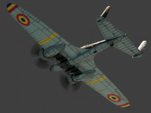 PZL37 Moose lowpoly WW2 bomber 3D 모델