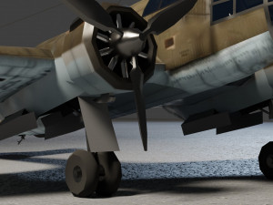 PZL37 Moose lowpoly WW2 bomber 3D 모델