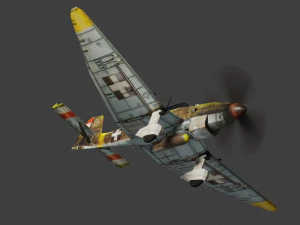Bombardero Junkers Ju-87 Stuka lowpoly WW2 Modelo 3D
