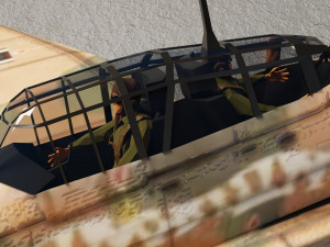 Junkers Ju-87 Stuka lowpoly WW2 bomber Modello 3D