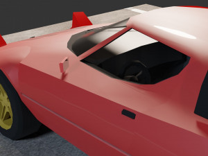 Lancia Stratos lowpoly car Modelo 3D