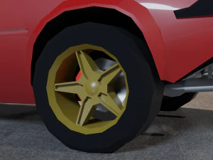Lancia Stratos lowpoly car 3D Model