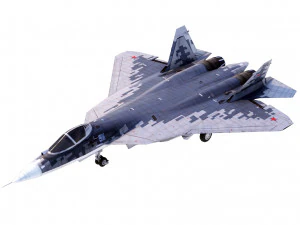 Soechoj SU-57 misdadiger 3D Model