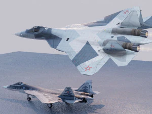 Sukhoi SU-57 Felon 3D Model