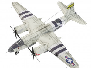 Martin B-26 Marauder lowpoly WW2 bomber 3D Model