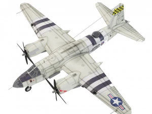 Лоуполибомбардировщик Martin B-26 Marauder времен Второй мировой войны 3D Модель