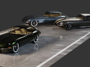 Jaguar E-Type Modello 3D