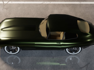 Jaguar E-Type 3D Model