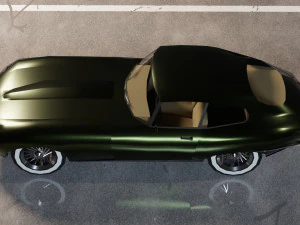 Jaguar E-Type Modello 3D
