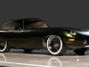 Jaguar E-Type 3D Model