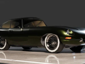 Jaguar E-Type Modello 3D