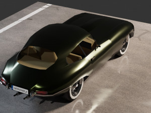 Jaguar E-Type 3D Model