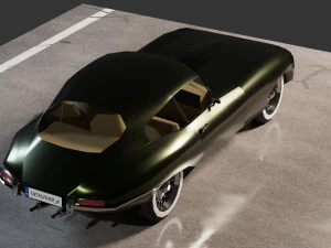 Jaguar E-Type Modello 3D