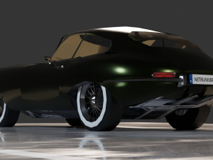 Jaguar E-Type 3D Model