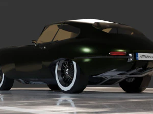 Jaguar E-Type Modello 3D