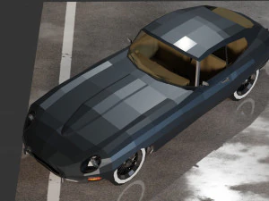 Jaguar E-Type Modello 3D