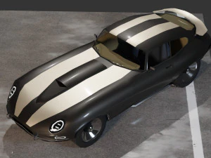 Jaguar E-Type Modello 3D