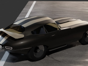 Jaguar E-Type 3D Model