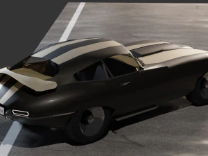Jaguar E-Type Modello 3D