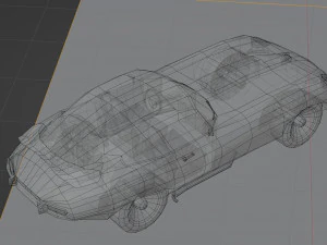 Jaguar E-Type Modello 3D