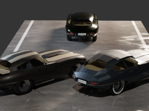 Jaguar E-Type 3D Model