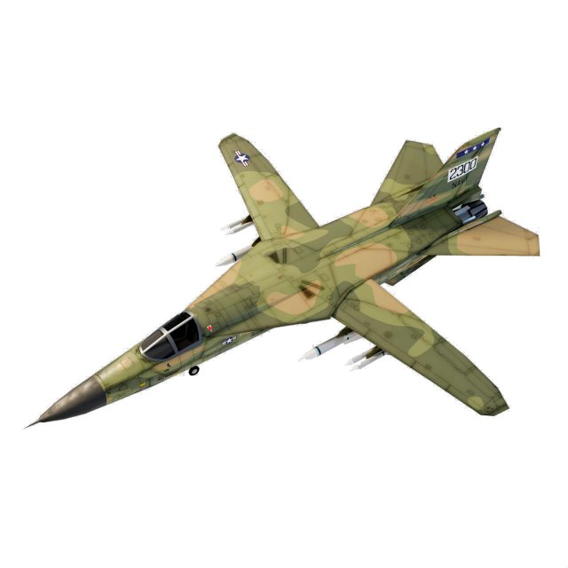 General Dynamics F-111 Aardvark jet fighter 3D Model .c4d .max .obj .3ds .fbx .stl .blend 