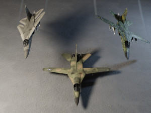 General Dynamics F-111 Aardvark jet fighter 3D Model