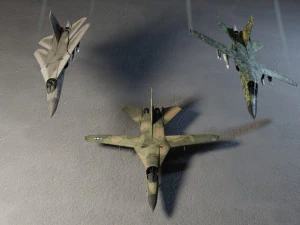 General Dynamics F-111 Aardvark jet fighter 3D Model