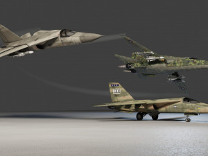 General Dynamics F-111 Aardvark jet fighter 3D Model