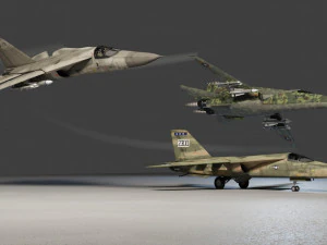 General Dynamics F-111 Aardvark jet fighter 3D Model