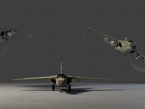 General Dynamics F-111 Aardvark jet fighter 3D Model