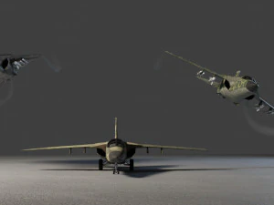 General Dynamics F-111 Aardvark jet fighter 3D Model