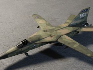 General Dynamics F-111 Aardvark jet fighter 3D Model