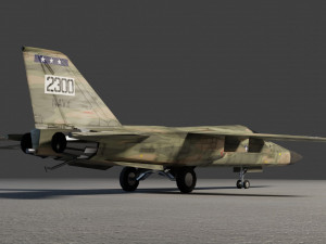 General Dynamics F-111 Aardvark jet fighter 3D Model