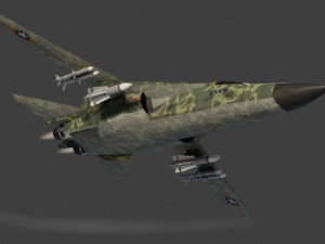 General Dynamics F-111 Aardvark jet fighter 3D Model