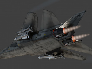 General Dynamics F-111 Aardvark jet fighter 3D Model