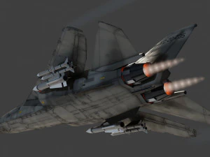 General Dynamics F-111 Aardvark jet fighter 3D Model
