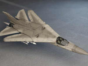 General Dynamics F-111 Aardvark jet fighter 3D Model