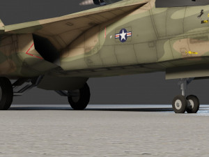 General Dynamics F-111 Aardvark jet fighter 3D Model