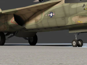 General Dynamics F-111 Aardvark jet fighter 3D Model