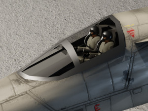 General Dynamics F-111 Aardvark jet fighter 3D Model