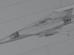 General Dynamics F-111 Aardvark jet fighter 3D Model