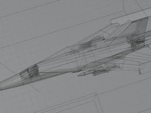 General Dynamics F-111 Aardvark jet fighter 3D Model