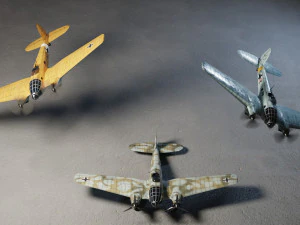 Heinkel He-111 lowpoly WW2 bomber 3D Model