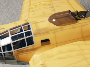 Heinkel He-111 lowpoly WW2 bomber 3D Model